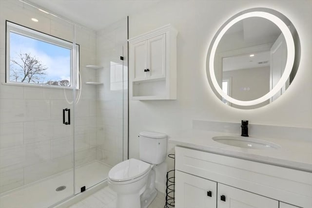 106 Broadway, Salem, MA 01970 - full bath with vanity, toilet, and a stall shower