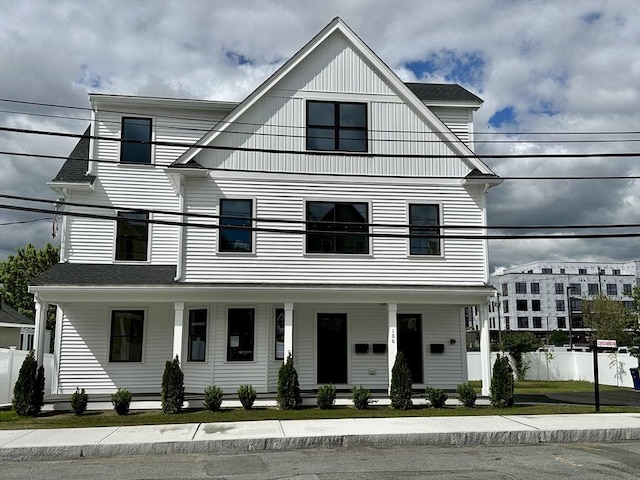 106 Broadway, Salem, MA 01970 - view of front of house featuring covered porch
