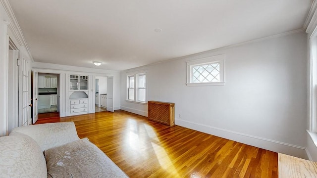 235-237 Corey Rd, Boston, MA 02135 - bedroom with crown molding and wood finished floors