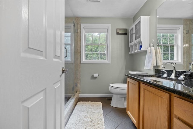 7 Suzannah Rd, Billerica, MA 01862 - bathroom featuring healthy amount of natural light, vanity, a shower stall, and tile patterned floors