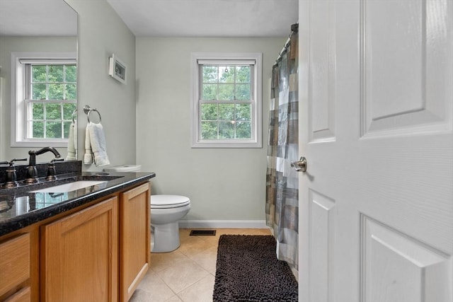7 Suzannah Rd, Billerica, MA 01862 - bathroom with plenty of natural light, vanity, tile patterned flooring, and a shower with shower curtain