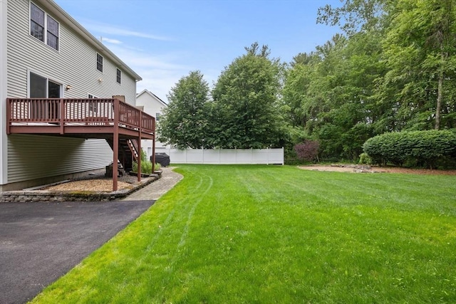 7 Suzannah Rd, Billerica, MA 01862 - view of yard featuring stairs and a deck
