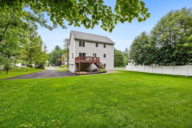 7 Suzannah Rd, Billerica, MA 01862 - rear view of property with stairs and a deck