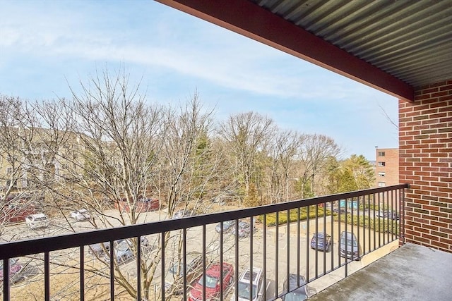 view of balcony