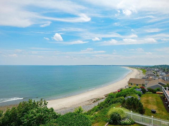 2 Bluff Rd, Hull, MA 02045 - water view with nearby beach and fence