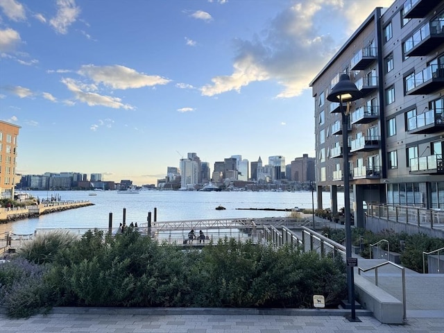 view of water feature