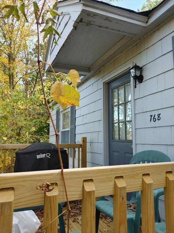 768 Ashland Rd, Southbridge, MA 01550 - exterior space with a wooden deck
