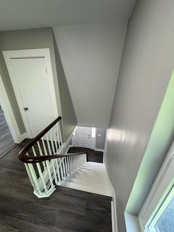 32 Main St, Monson, MA 01057 - stairway with wood finished floors