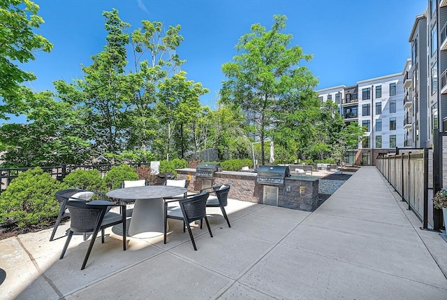 191 Washington St Unit 318, Boston, MA 02135 - view of patio / terrace featuring outdoor dining space