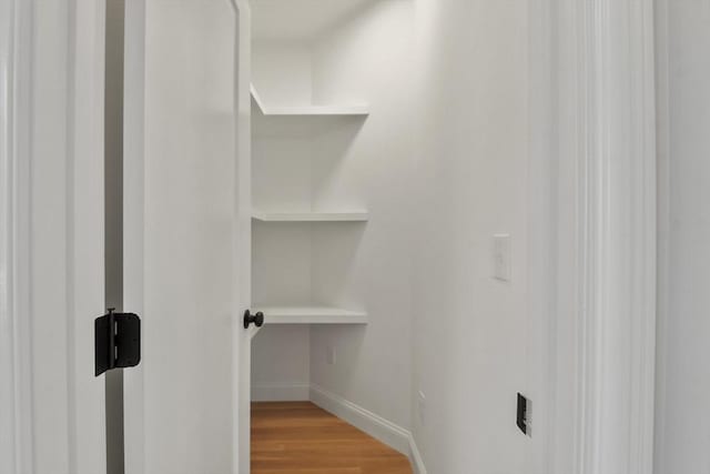 interior space featuring hardwood / wood-style flooring