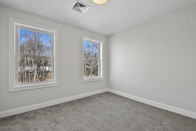 view of carpeted empty room