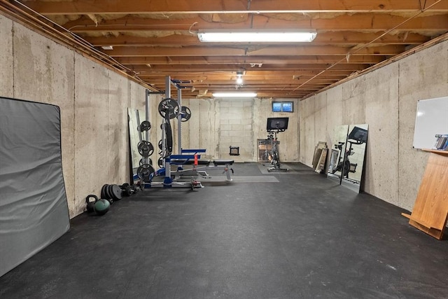 view of workout room