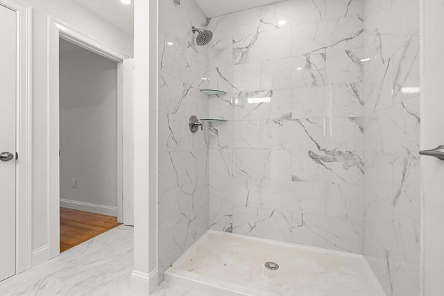 13 River Unit 2, Danvers, MA 01923 - bathroom with tiled shower and baseboards