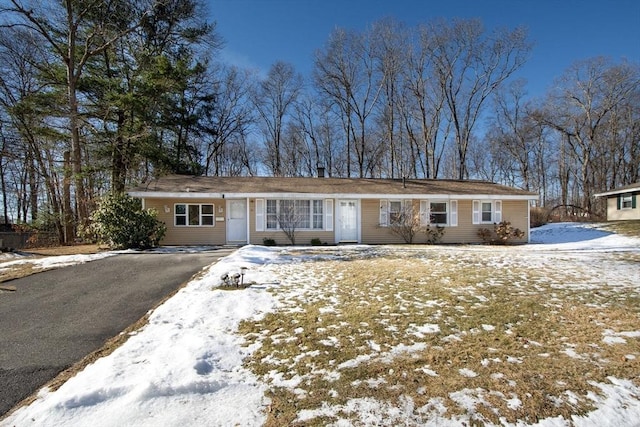 view of ranch-style home