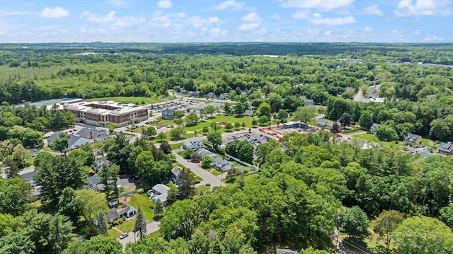 10 Powderhouse Cir, Wilmington, MA 01887 - aerial view of property and surrounding area with a forest