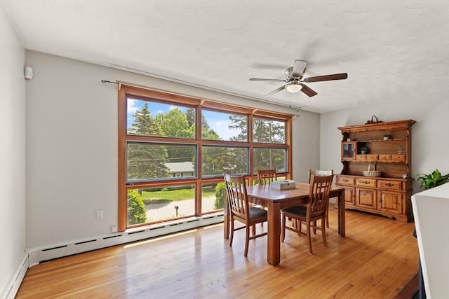 10 Powderhouse Cir, Wilmington, MA 01887 - dining room featuring healthy amount of natural light, baseboard heating, and light wood-type flooring