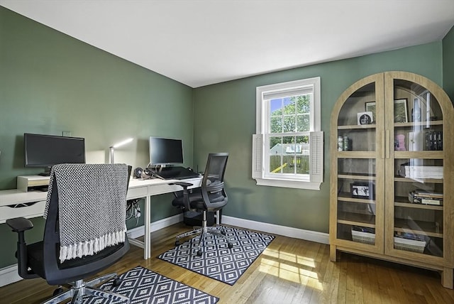 7 Vermont Ave, Natick, MA 01760 - office space with baseboards and hardwood / wood-style floors