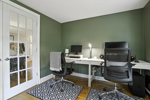 7 Vermont Ave, Natick, MA 01760 - office space featuring wood finished floors and french doors