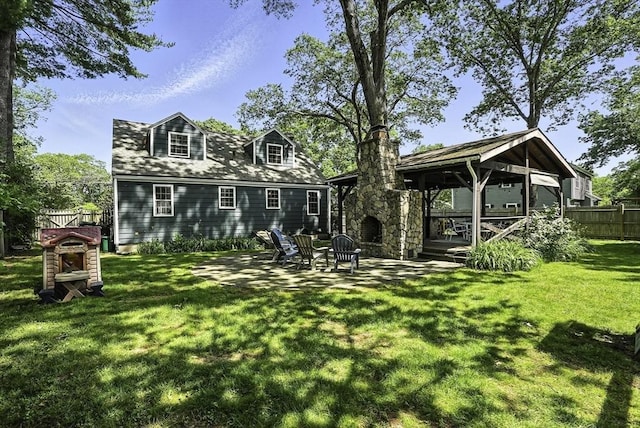 7 Vermont Ave, Natick, MA 01760 - rear view of property featuring a gazebo and a patio area