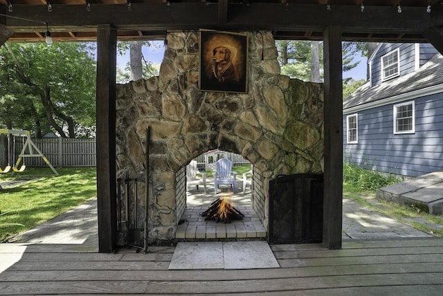 7 Vermont Ave, Natick, MA 01760 - detailed view of a fire pit