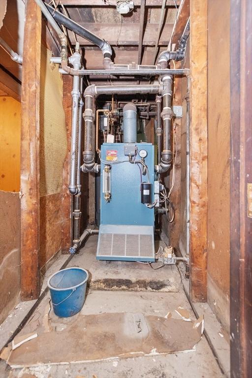 utility room with a heating unit