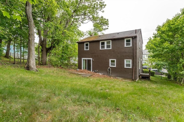 200 Dana Ave, Boston, MA 02136 - rear view of house with a yard