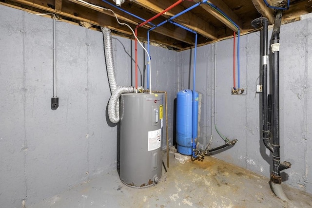53 Kalish Ave, Enfield, CT 06082 - unfinished basement with water heater and a water pressure tank