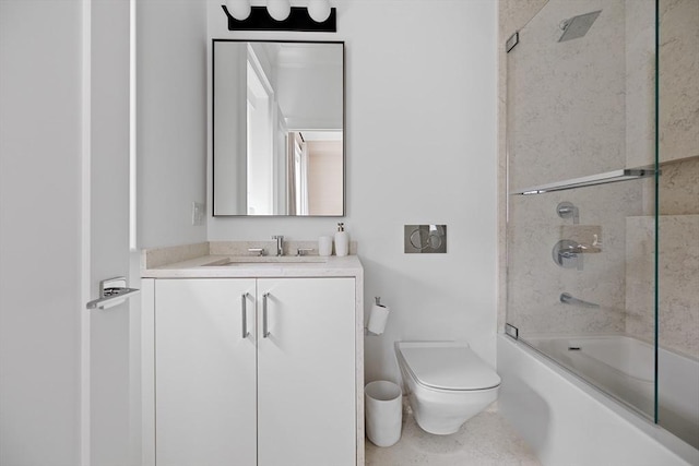 8 Rutland Sq Unit 2, Boston, MA 02118 - bathroom featuring toilet, vanity, and shower / bath combination