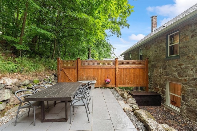 18 River St Unit 18, Andover, MA 01810 - view of patio / terrace featuring outdoor dining area