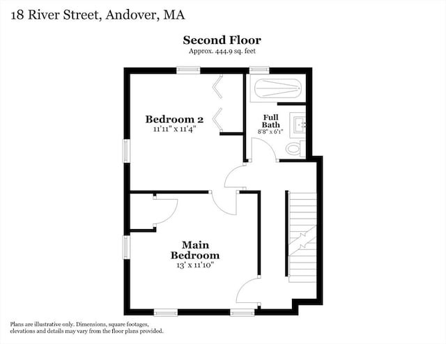 18 River St Unit 18, Andover, MA 01810 - view of room layout