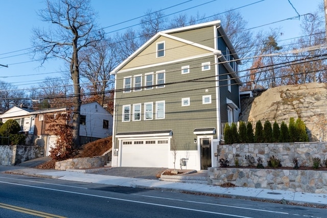 front facade featuring a garage