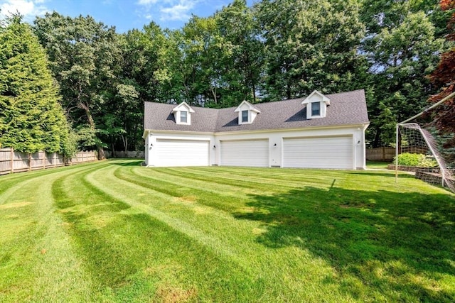 19 Buckmaster Dr, Sudbury, MA 01776 - garage featuring fence