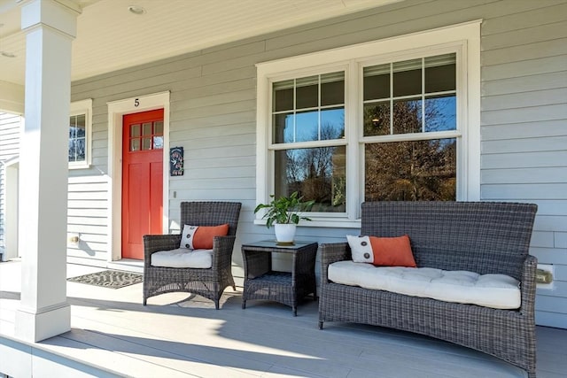 view of patio / terrace featuring covered porch