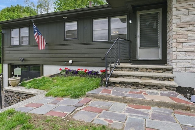 735 Union St, Leominster, MA 01453 - view of exterior entry with stone siding
