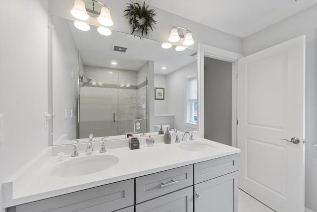 7 Garvey Rd Unit 7, Woburn, MA 01801 - bathroom featuring double vanity and a shower stall