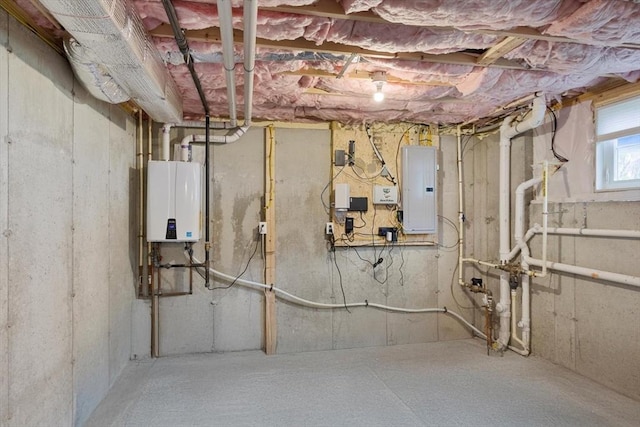 7 Garvey Rd Unit 7, Woburn, MA 01801 - below grade area featuring electric panel and tankless water heater