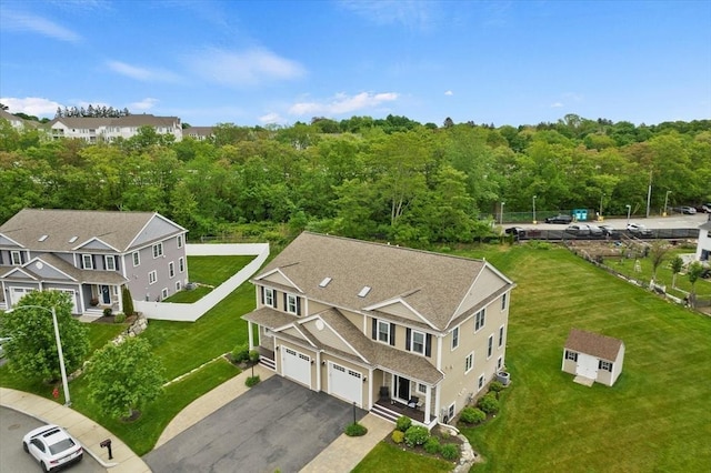7 Garvey Rd Unit 7, Woburn, MA 01801 - aerial view of property and surrounding area with a forest