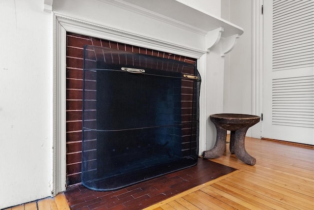 room details with wood finished floors