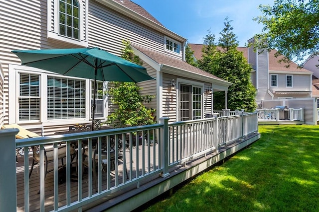 15 Hampton Ct Unit 15, Mashpee, MA 02649 - wooden terrace featuring a yard