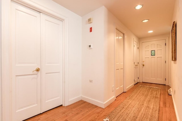 15 Hampton Ct Unit 15, Mashpee, MA 02649 - hallway featuring recessed lighting and light wood finished floors