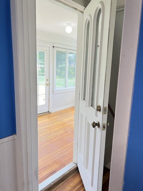 65 Franklin Rd, Longmeadow, MA 01106 - doorway with wood finished floors