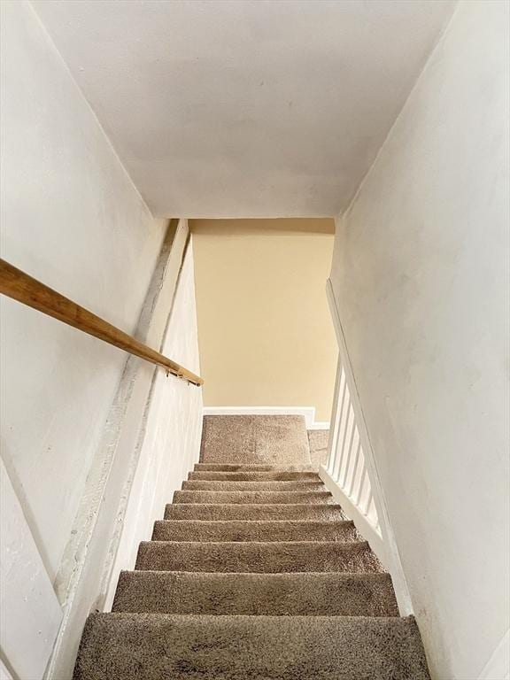 65 Franklin Rd, Longmeadow, MA 01106 - staircase featuring carpet flooring