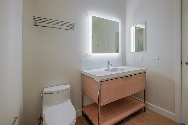 188 Brookline Ave Unit 23C, Boston, MA 02215 - bathroom featuring vanity and wood finished floors