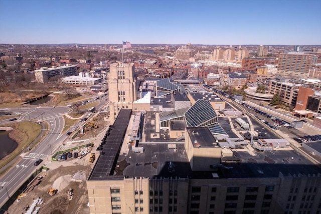 188 Brookline Ave Unit 23C, Boston, MA 02215 - aerial overview of property's location featuring nearby urban area and a main thoroughfare