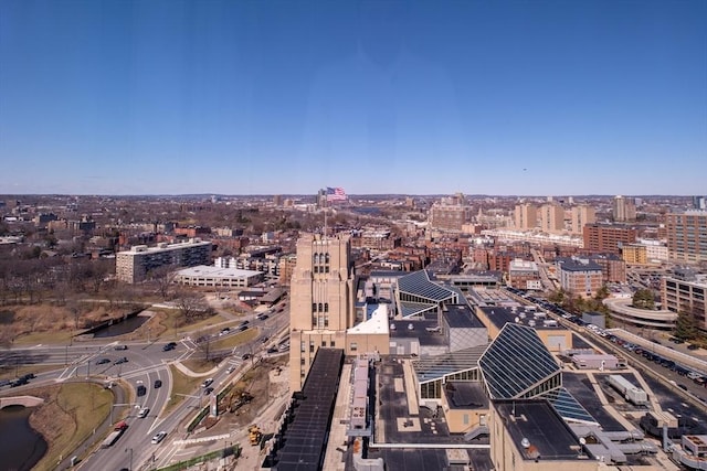 188 Brookline Ave Unit 23C, Boston, MA 02215 - aerial view of property's location featuring nearby urban area and a highway
