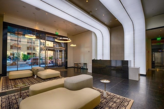 188 Brookline Ave Unit 23C, Boston, MA 02215 - common area featuring a towering ceiling