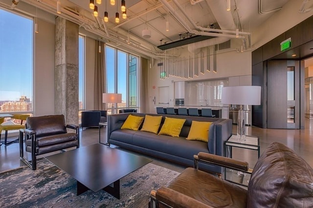 188 Brookline Ave Unit 23C, Boston, MA 02215 - common area featuring a towering ceiling