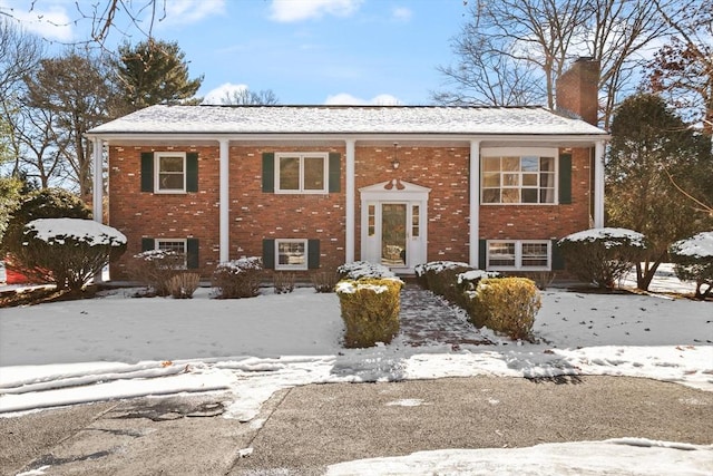 view of split foyer home