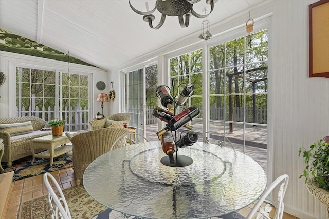 77 Center St, Ashburnham, MA 01430 - sunroom with vaulted ceiling, healthy amount of natural light, and tile patterned flooring