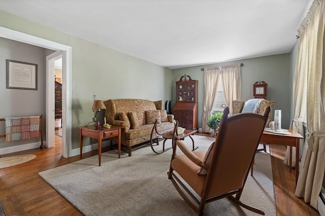 77 Center St, Ashburnham, MA 01430 - living area with wood finished floors and baseboards